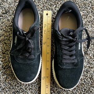 Puma Classic Black Suede Sneakers